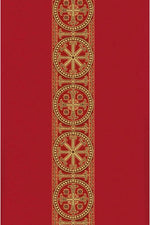 ASSISI Chasuble with woven Orphrey (Ecru, Red, Green, Purple) - WN70101-Church Life-Art Studio Slabbinck-Ecru-Michigan Church Supply