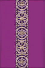 ASSISI Chasuble with woven Orphrey (Ecru, Red, Green, Purple) - WN70101-Church Life-Art Studio Slabbinck-Ecru-Michigan Church Supply