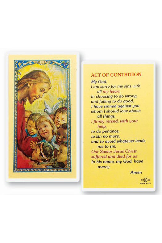 Act of Contrition Holy Card - TA800319-Inspirational Gifts-Hirten-Michigan Church Supply