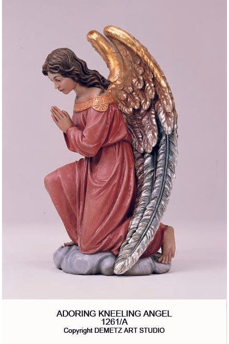 Adoring Kneeling Angels - HD1261A-Church Life-Demetz-Fiberglass 22"-Michigan Church Supply