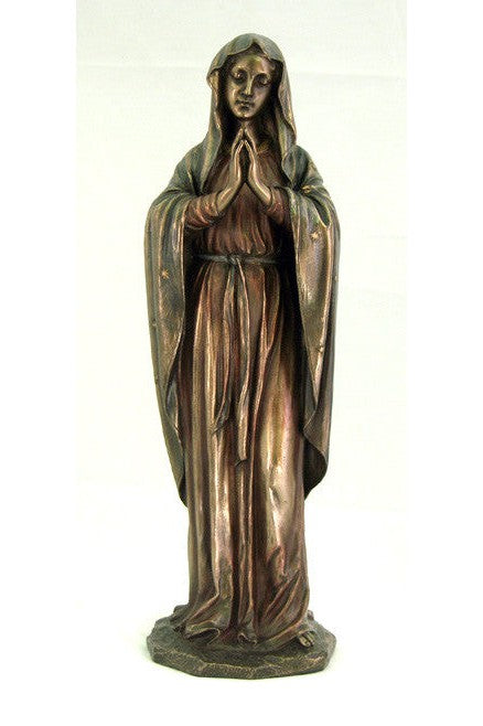 Adoring Virgin In Bronze Statue - ZWSR74504-Inspirational Gifts-Goldscheider of Vienna-Michigan Church Supply