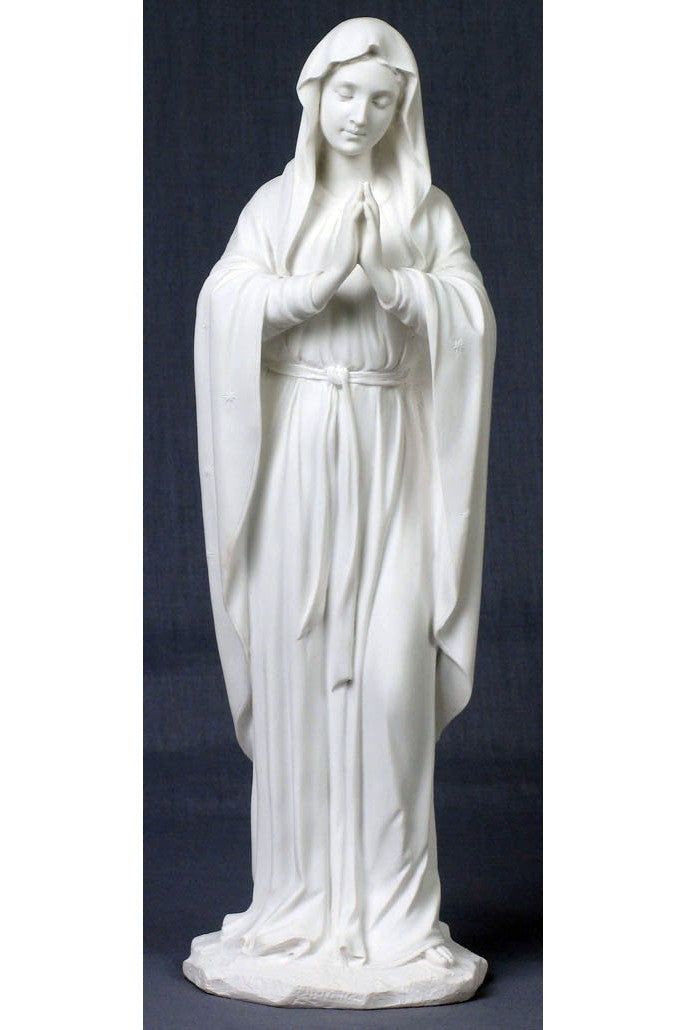 Adorning Virgin In White Statue - ZWSR74504W-Inspirational Gifts-Goldscheider of Vienna-Michigan Church Supply