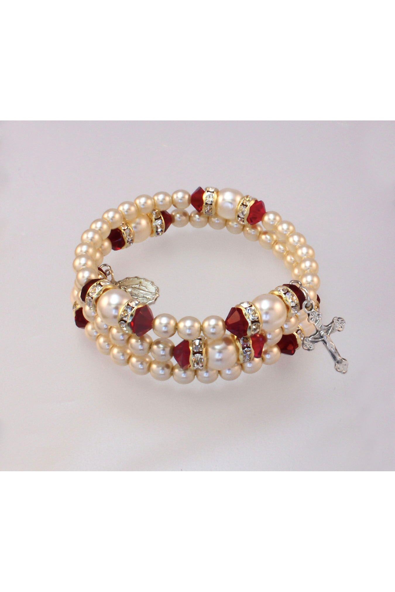 Adult Ruby (July) Bracelet - HX14298RB-Inspirational Gifts-Devon-Michigan Church Supply