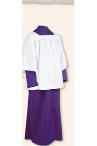 Adult Servers and Priest Cassocks with Button Front - UT216U-Church Life-Abbey Brand-16X-Purple-Michigan Church Supply