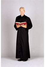 Adult Servers and Priest Cassocks with Button Front - UT216U-Church Life-Abbey Brand-17X-Black-Michigan Church Supply