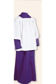 Adult Servers and Priest Cassocks with Button Front - UT217U-Church Life-Abbey Brand-17X-Purple-Michigan Church Supply