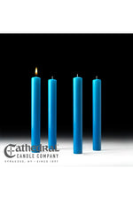 Advent Candle Sets - 4 Blue - 1-1/2" x 12"- GG82112204-Church Life-Cathedral Candle-Michigan Church Supply