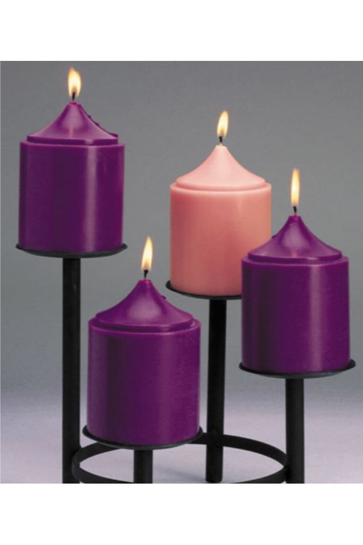 Advent Church Size Candles All White Set of 4 - 6" - AF48062-Church Life-Christian Brands-Michigan Church Supply