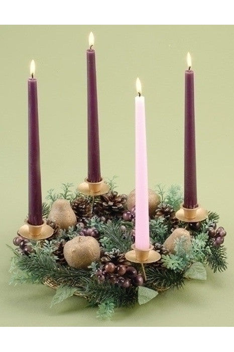 Advent Wreath - Purple Berry - LI24119-Inspirational Gifts-Roman, Inc-Michigan Church Supply