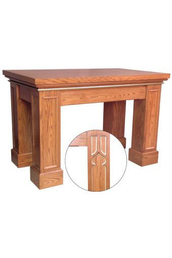 Altar - AI625-Church Life-Woerner-Altar w/rectangular trim legs and layered top-Michigan Church Supply