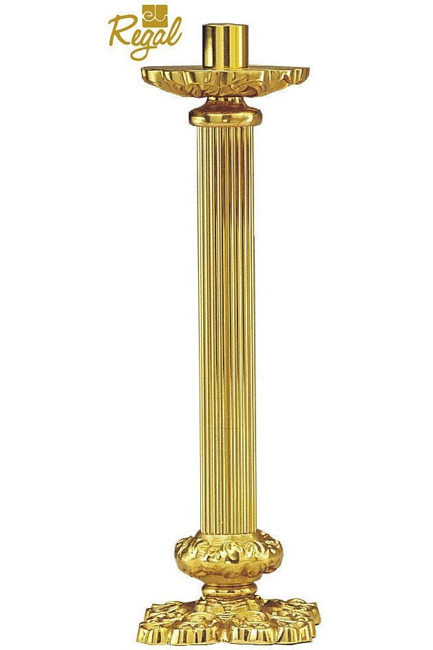 Altar Candlestick - QF61C93-Church Life-Empire Bronze-12"-Michigan Church Supply