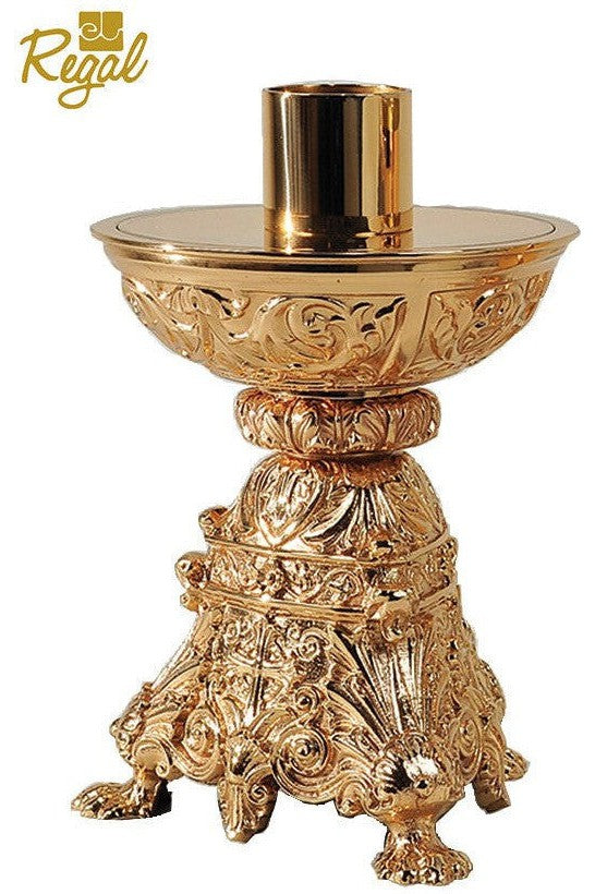 Altar Candlestick - QFS21C80-Church Life-Empire Bronze-Satin-Michigan Church Supply