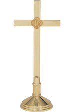 Altar Cross - MIK251-Church Life-Koley-With IHS Emblem-Michigan Church Supply