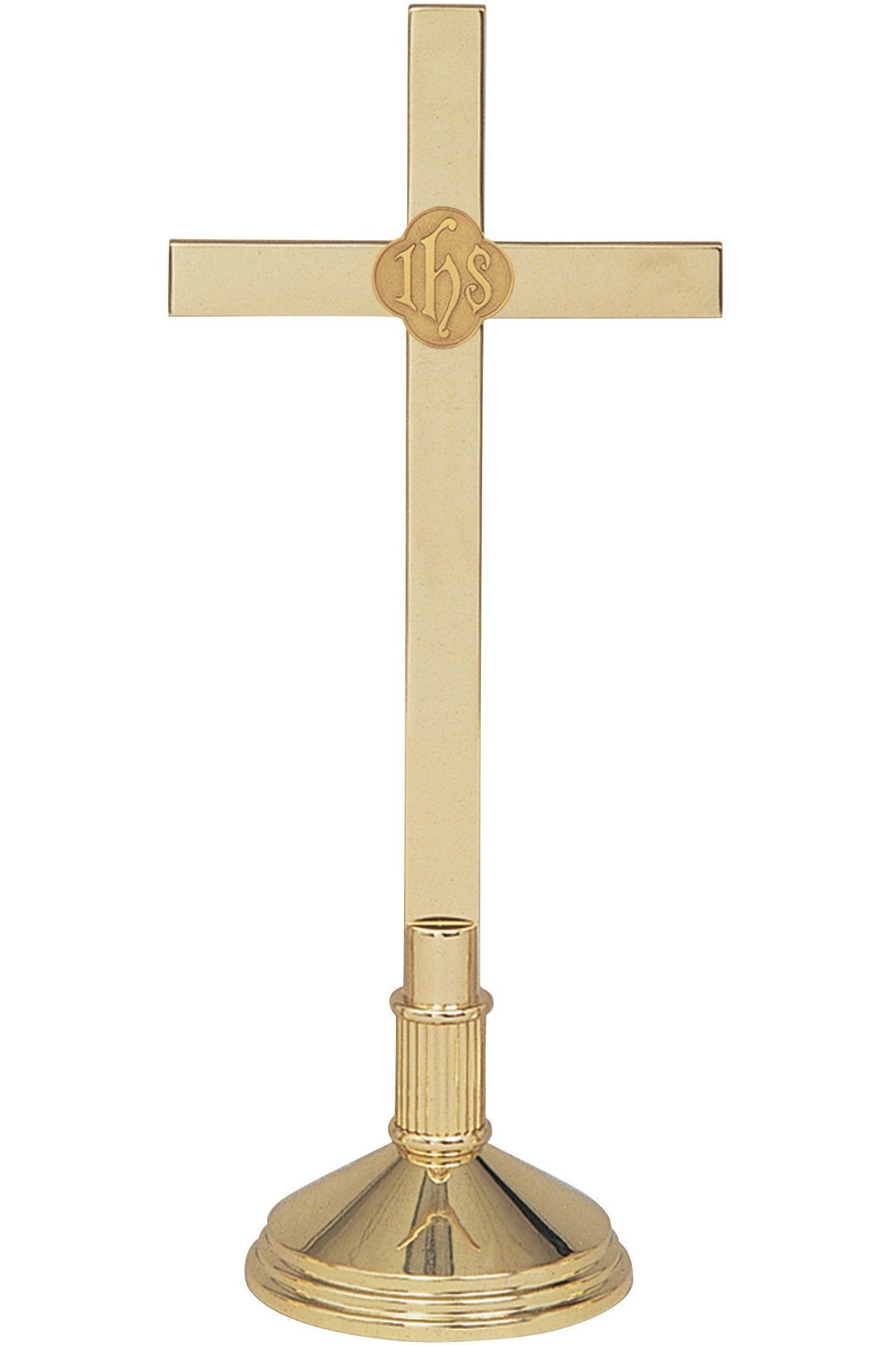 Altar Cross - MIK251-Church Life-Koley-With IHS Emblem-Michigan Church Supply