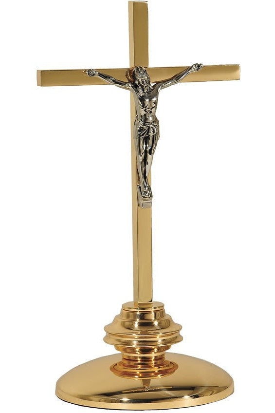 Altar Crucifix - QF25AC15-Church Life-Empire Bronze-Satin-Michigan Church Supply