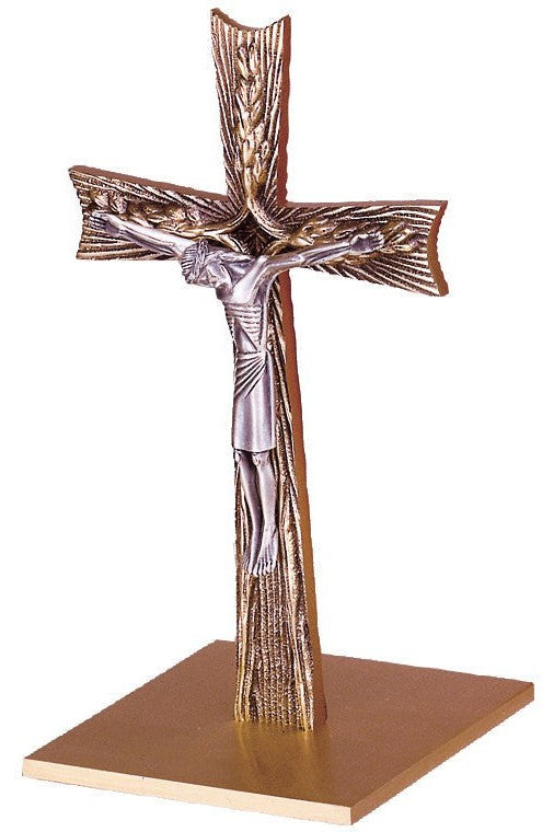 Altar Crucifix - QF27AC27-Church Life-Empire Bronze-Satin-Michigan Church Supply