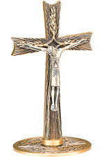 Altar Crucifix - QF57AC57-Church Life-Empire Bronze-Satin-Michigan Church Supply