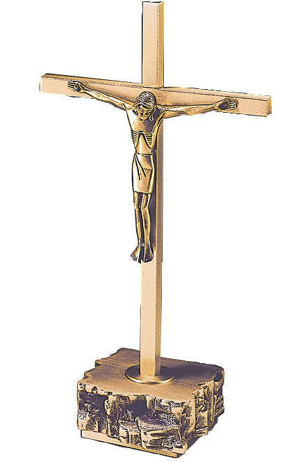 Altar Crucifix - QF63AC51-Church Life-Empire Bronze-Satin-Michigan Church Supply