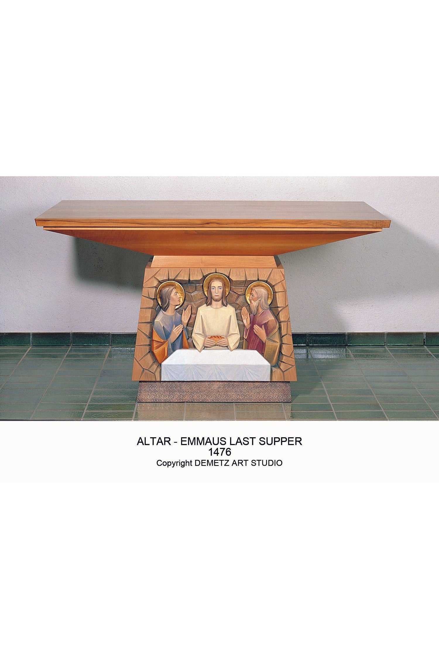 Altar Emmaus - HD1476-Church Life-Demetz-Mensa-Michigan Church Supply