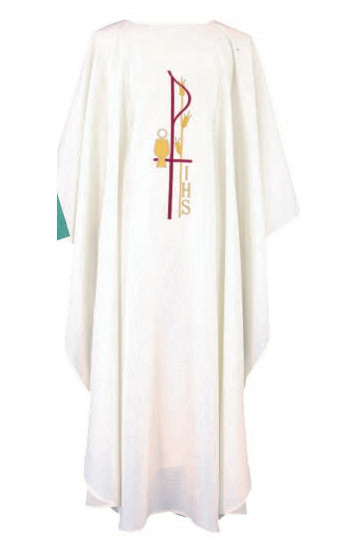 Amply Cut Chasuble- TF887-Church Life-Harbro-Off-white-Michigan Church Supply