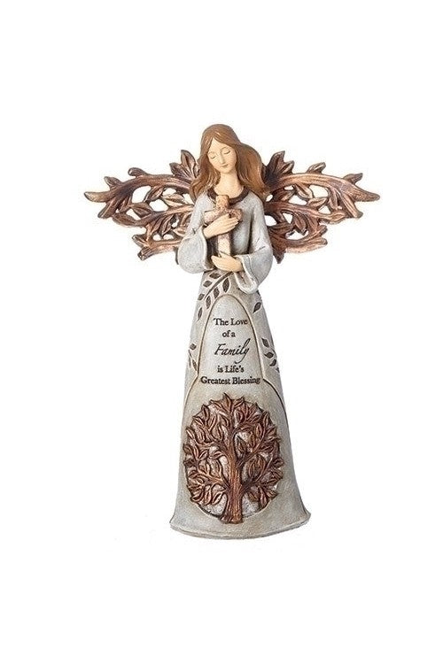 Angel Holding Cross with Tree of Life - LI12385-Inspirational Gifts-Roman, Inc-Michigan Church Supply