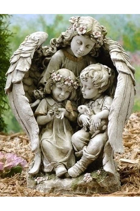 Angel w/ Child Figure - LI47625-Inspirational Gifts-Roman, Inc-Michigan Church Supply