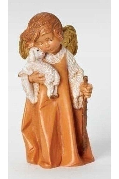 Angel w/Lamb and Staff 3.5" Fontanini - LI43697-Inspirational Gifts-Fontanini-Michigan Church Supply