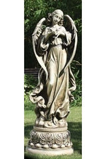 Angel with Dove Garden Figure - LI47624-Inspirational Gifts-Roman, Inc-Michigan Church Supply