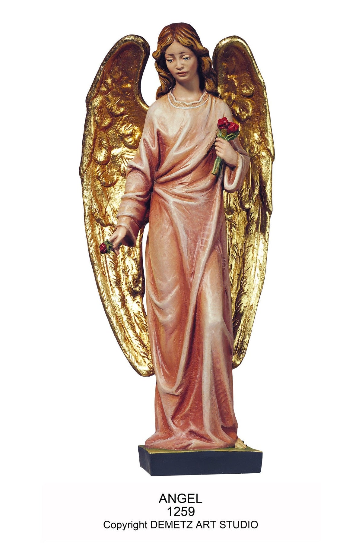 Angel with Wings Downwards - HD1259-Church Life-Demetz-Michigan Church Supply