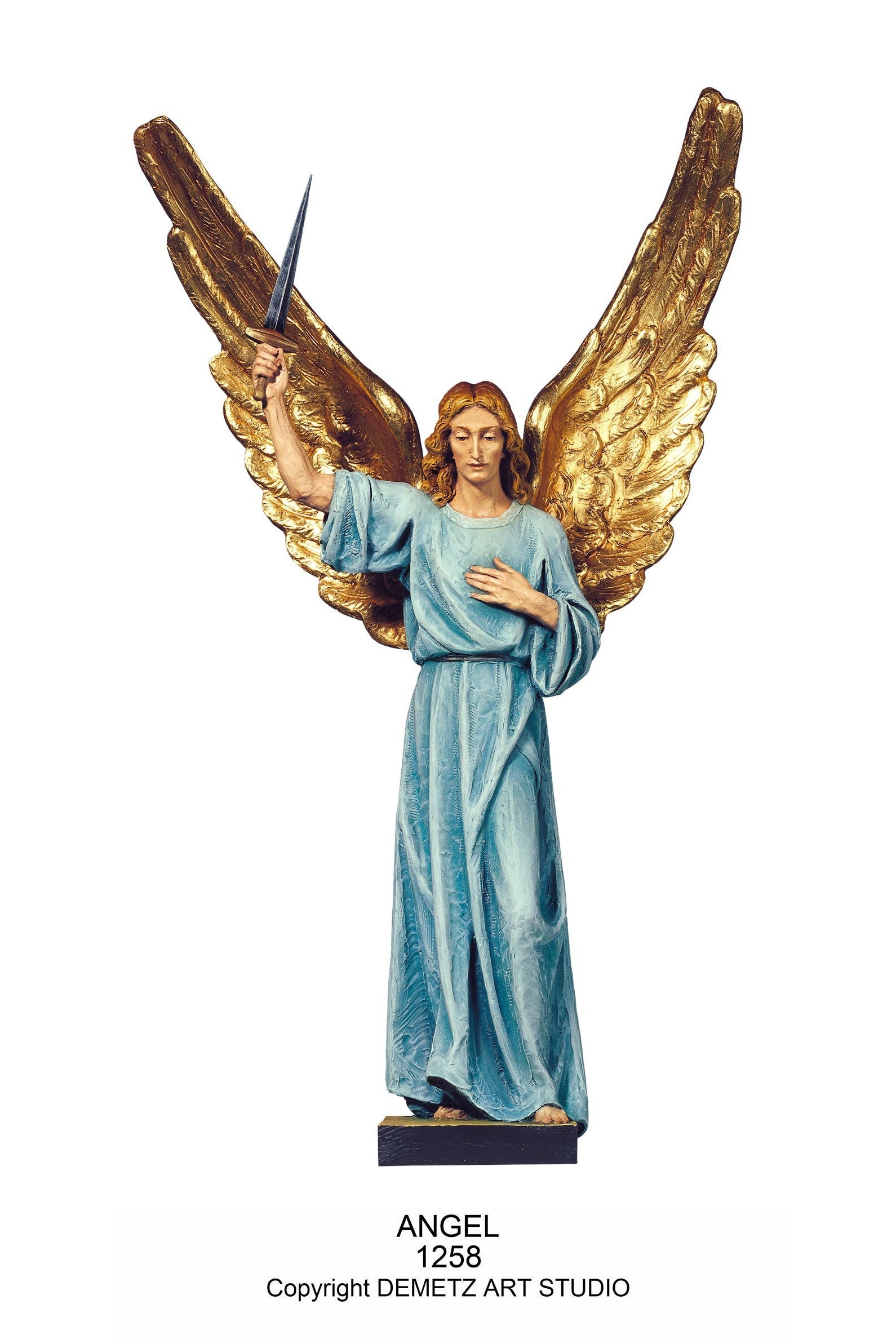 Angel with Wings Upwards - HD1258-Church Life-Demetz-Michigan Church Supply