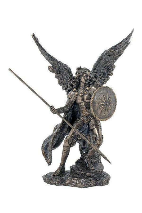 Archangel Raphael Statue - ZWSR74697-Inspirational Gifts-Goldscheider of Vienna-Michigan Church Supply