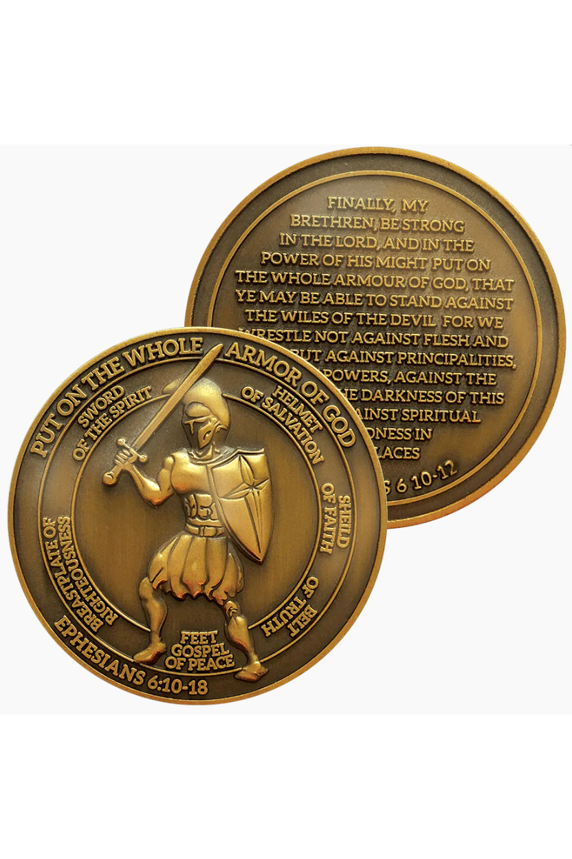 Armor of God Coins - FRCOIN03-4-Inspirational Gifts-Logos Trading Post-Michigan Church Supply