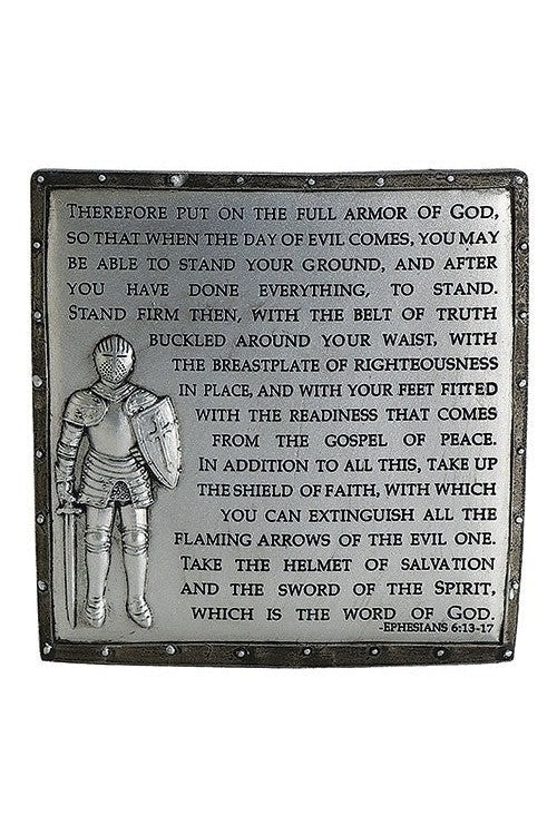 Armor of God Desk Plaque - LI60098-Inspirational Gifts-Roman, Inc-Michigan Church Supply