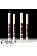 ArtisanWax Advent Candles - 4 Purple - GG8238-Church Life-Cathedral Candle-1-1/2" x 17" (APE) - GG82382624-Michigan Church Supply