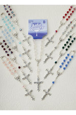 Auto Rosaries - LA26-1112-Inspirational Gifts-RELIGIOUS ART INC-Crystal-Michigan Church Supply