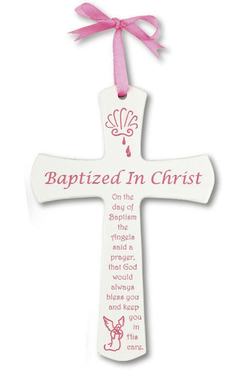 BAPTIZED IN CHRIST CROSS - HSN1943PK-Inspirational Gifts-H. J. Sherman-Michigan Church Supply