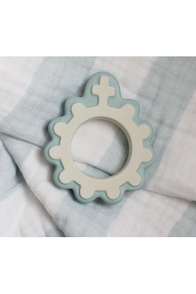 Baby's First Rosary Teether Blue- NE24989-Inspirational Gifts-New Day-Michigan Church Supply