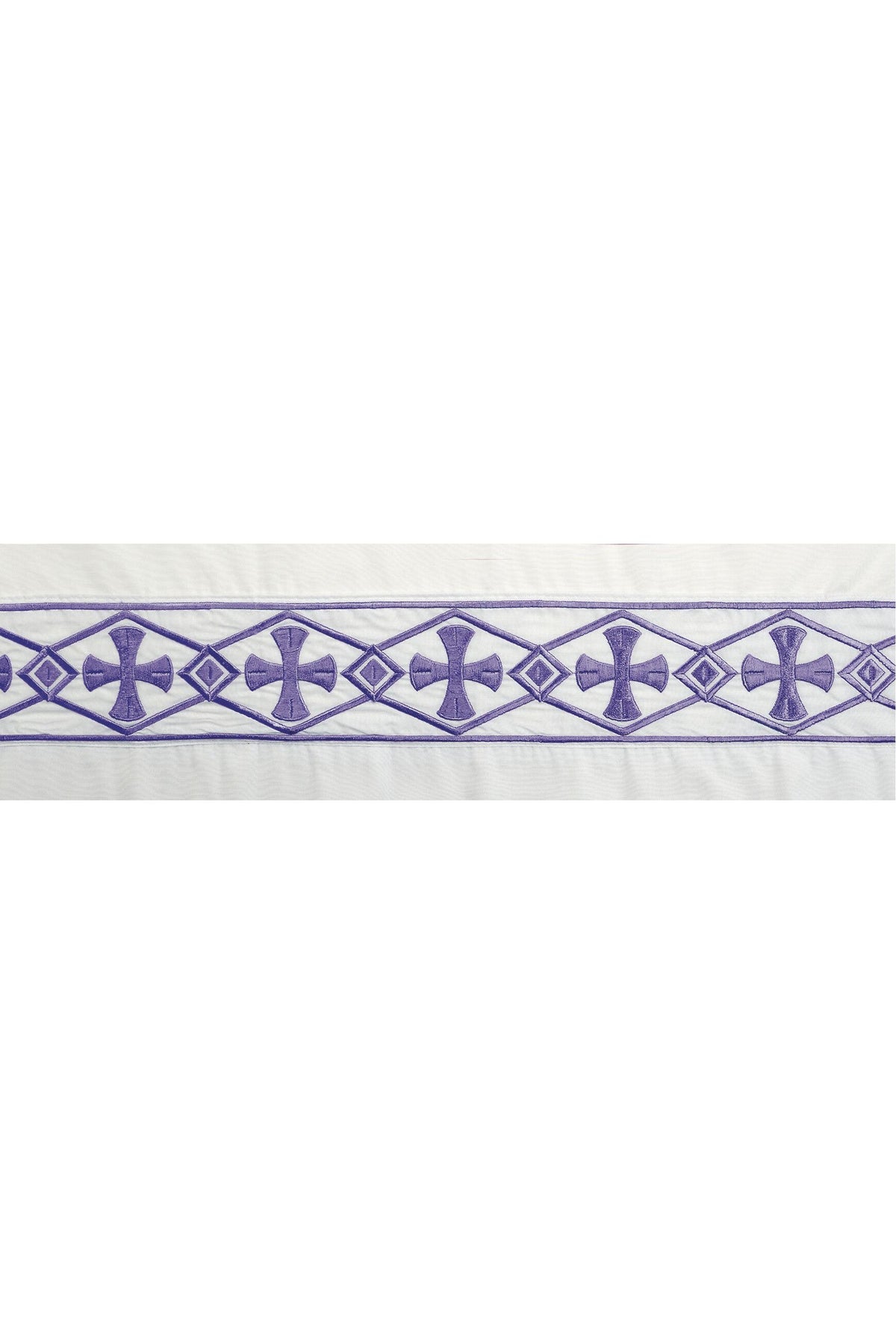 Banded Altar Server Surplice with Round Yoke - UT110B-Church Life-Abbey Brand-8-Purple-Michigan Church Supply