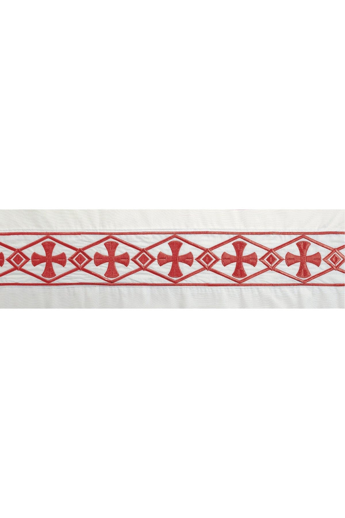 Banded Altar Server Surplice with Square Yoke - UT110SB-Church Life-Abbey Brand-8-Red-Michigan Church Supply