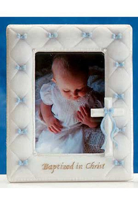 Baptism Frame - Blue - LI42988-Inspirational Gifts-Roman, Inc-Michigan Church Supply