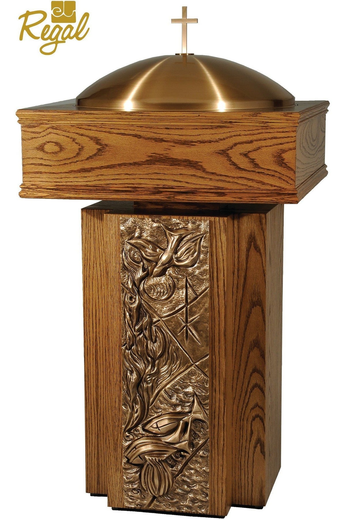 Baptismal Font - QF75BF18-Church Life-Empire Bronze-Michigan Church Supply