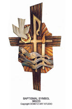 Baptismal Symbol - HD96023-Church Life-Demetz-Fiberglass 48"x28"-Michigan Church Supply