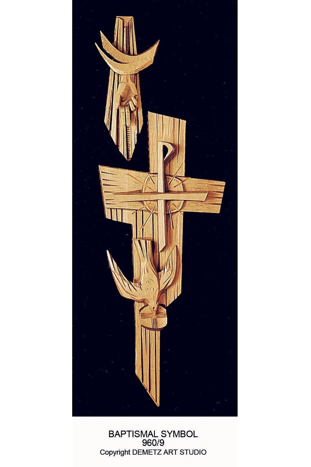 Baptismal Symbol - HD9609-Church Life-Demetz-48"-Michigan Church Supply