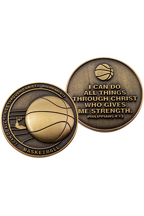 Basketball Team Coins - FRSPORTS02-4-Inspirational Gifts-Logos Trading Post-Michigan Church Supply