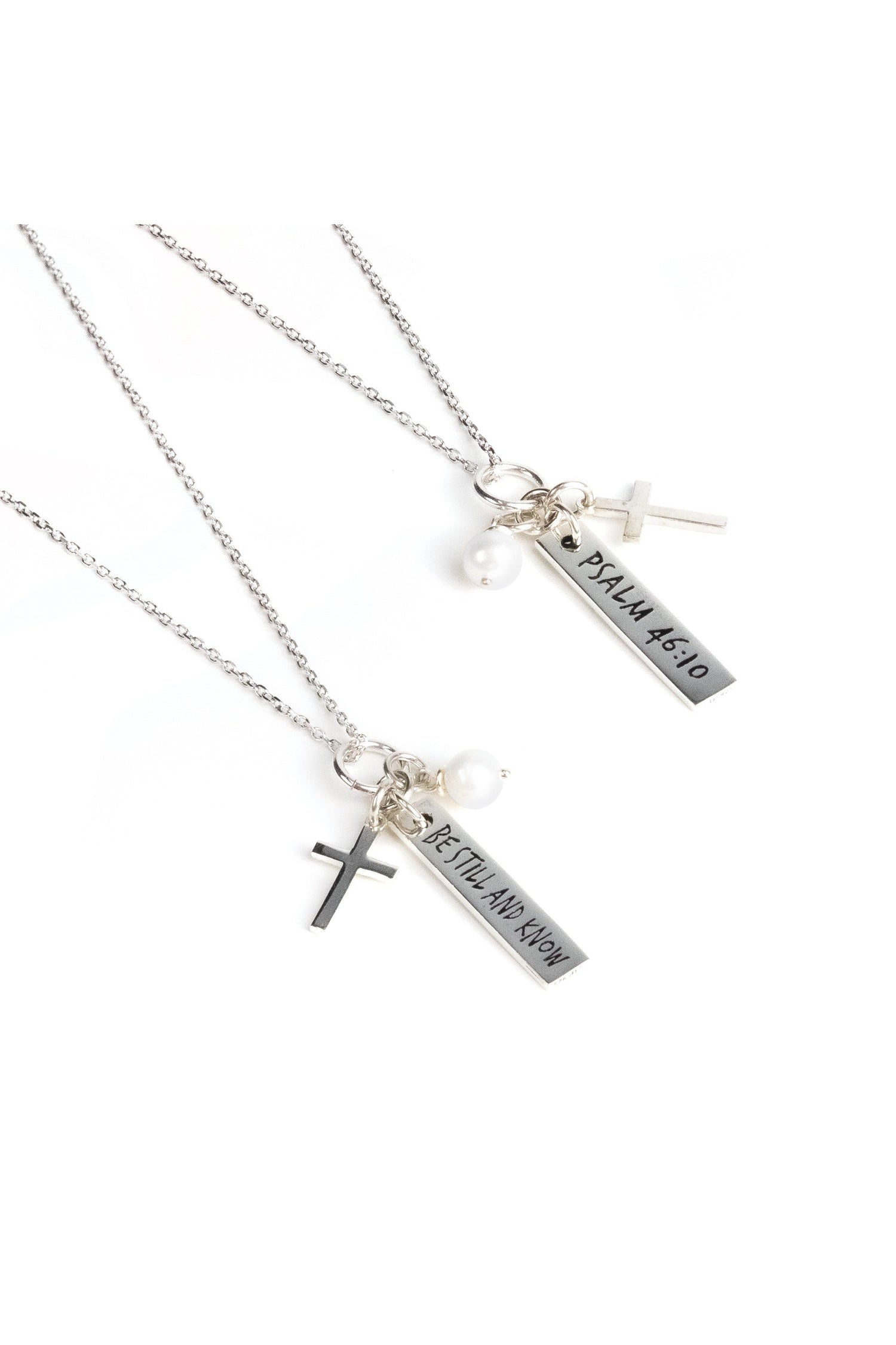 Be Still and Know Scripture Necklace - FRSS315-Inspirational Gifts-Logos Trading Post-Michigan Church Supply