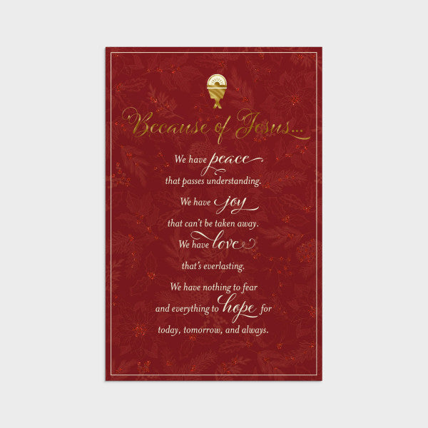 Because of Jesus ... Christmas Boxed Cards - HKU2394-Inspirational Gifts-Day Spring-Michigan Church Supply