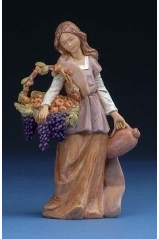 Bethany Woman W/ Grapes 5" - LI57526-Inspirational Gifts-Fontanini-Michigan Church Supply