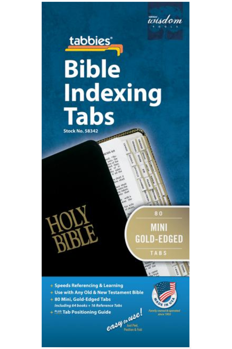 Bible Tab: Mini-Old & New Testament Gold Edge - 084371583423-Inspirational Gifts-Spring Arbor-Michigan Church Supply