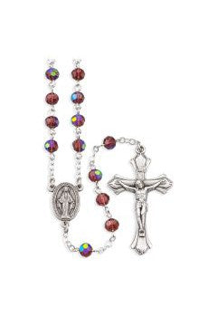 Birthstone Rosary 6 MM - (Jan-Dec) - TAH245-Inspirational Gifts-Hirten-January-Michigan Church Supply