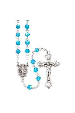 Birthstone Rosary 6 MM - (Jan-Dec) - TAH245-Inspirational Gifts-Hirten-January-Michigan Church Supply